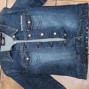Harley Davidson denim jacket Womens Size Small